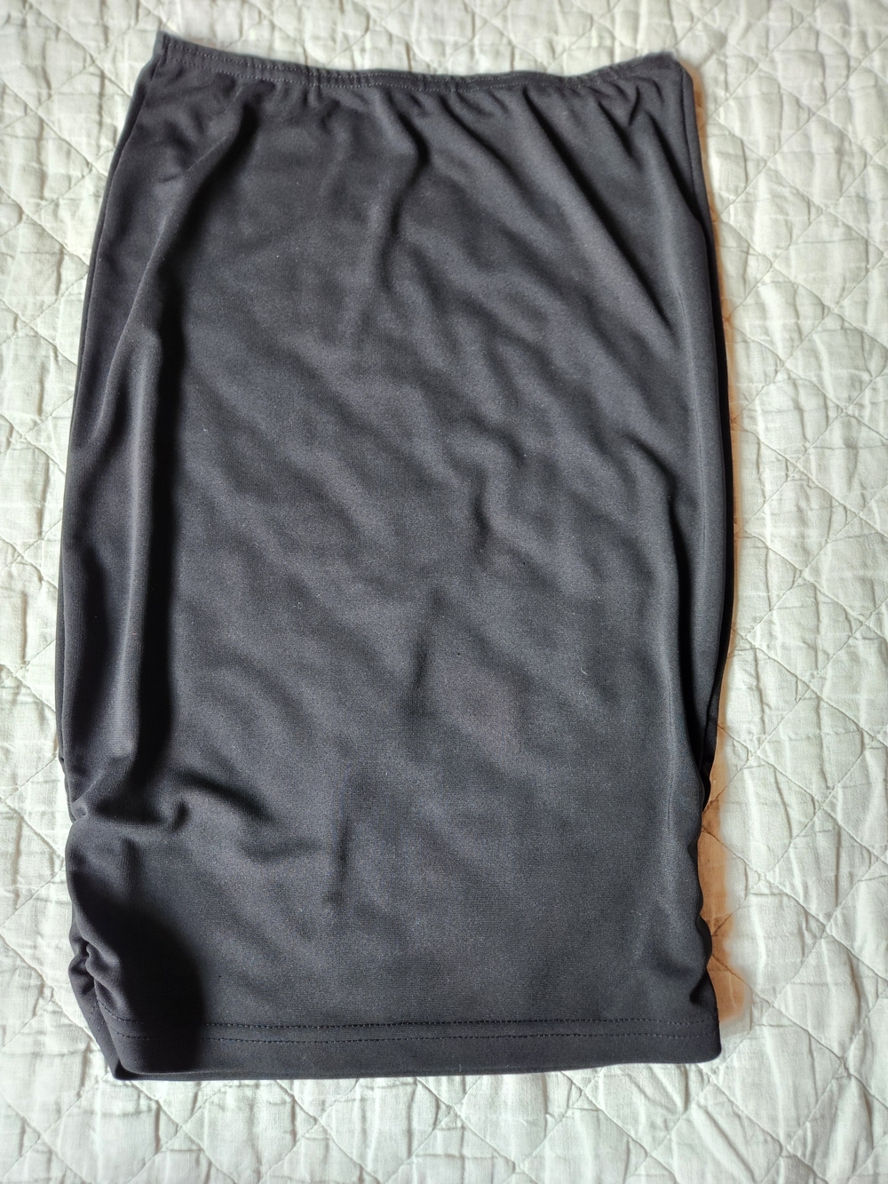 Black Stretch Pencil Skirt
